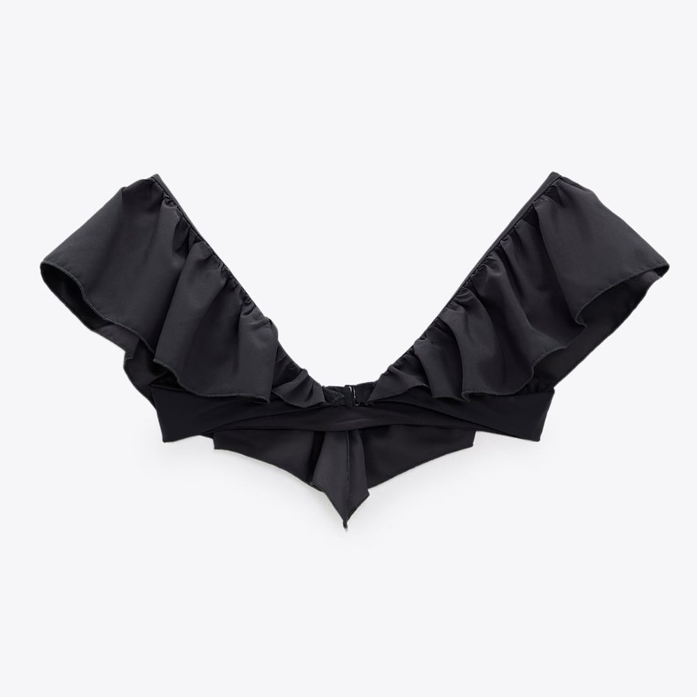 Zara Large Ruffle Bikini Top - Picture 2 of 5